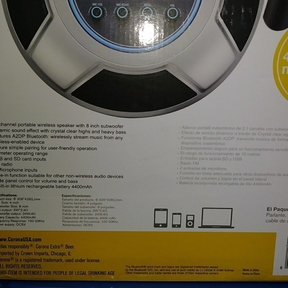 Corona beach speaker. - Picture 2 of 7